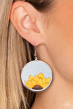 Sun-Kissed Sunflowers - Blue Earring