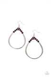 Festive Fervor - Purple Earring