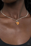 Gracefully Gemstone - Brown Necklace