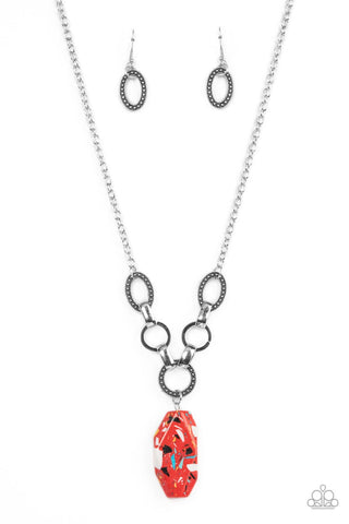 Mystical Mineral - Red Necklace