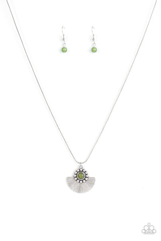 Magnificent Manifestation - Green Necklace