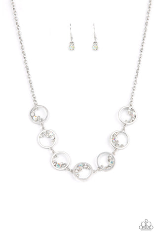 Blissfully Bubbly - White Necklace