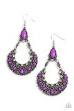 Fluent in Florals - Purple Earring