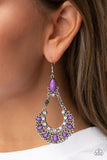 Fluent in Florals - Purple Earring