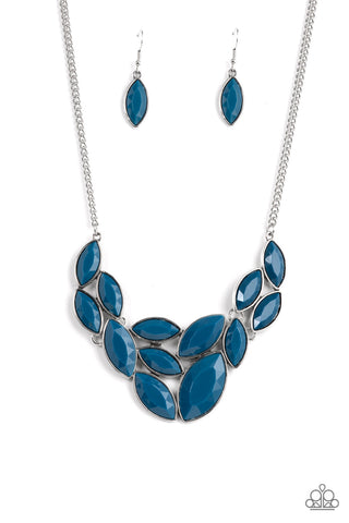 Glitzy Goddess - Blue Necklace