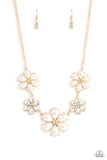 Fiercely Flowering - Gold Necklace