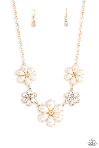 Fiercely Flowering - Gold Necklace