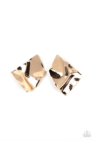 Modern Maverick - Gold Post Earring