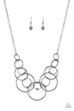 Encircled in Elegance - Black Necklace