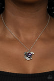 Prismatic Projection - Purple Necklace