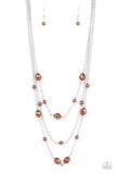 Pearlicious Pop - Brown Necklace