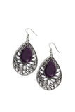 Floral Fairytale - Purple Earring