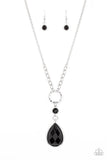 Valley Girl Glamour - Black Necklace