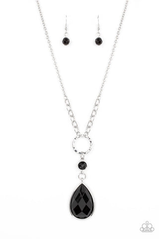 Valley Girl Glamour - Black Necklace