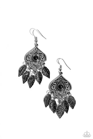 Desert Canopy - Black Earring