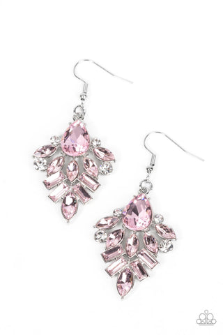 Stellar-escent Elegance - Pink Earring