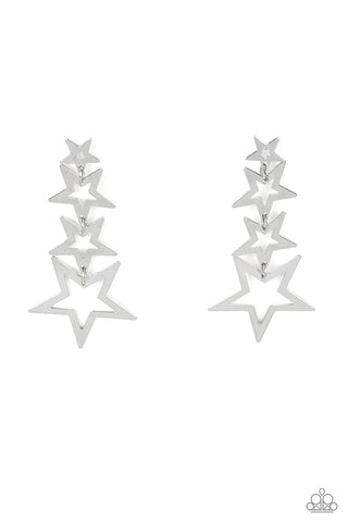 Superstar Crescendo - Silver Post Earring