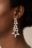 Superstar Crescendo - Silver Post Earring