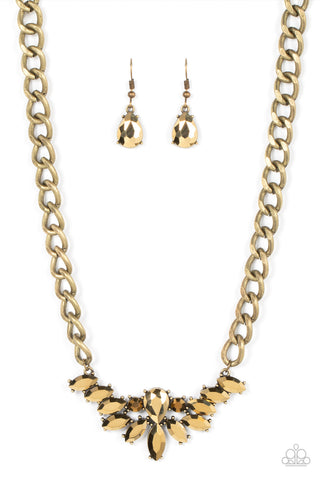 Come at Me - Brass Necklace