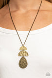 Mayan Mystery - Brass Necklace