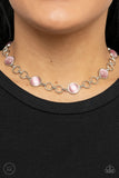 Dreamy Distractions - Pink Choker Necklace