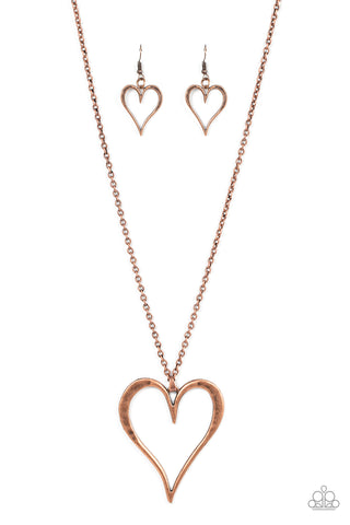 Hopelessly In Love - Copper Necklace