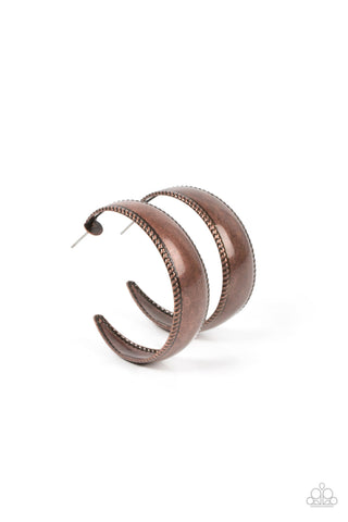 Dune Dynasty - Copper Hoop Earring