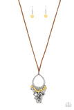 Paradise Pageantry - Yellow Necklace