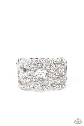 Doting on Dazzle - White Ring