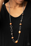 Barefoot Bohemian - Orange Necklace