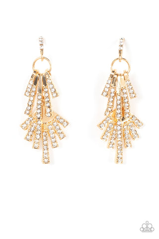 Fan of Glam - Gold Post Earring