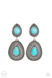 Country Soul - Blue Clip-On Earring