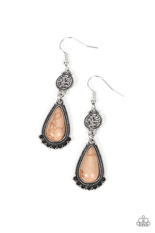 Montana Mountains - Brown Earring