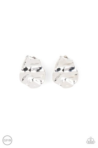 Raise the RUCHE - Silver Clip-On Earring