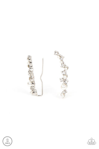 Couture Crawl - White Post Earring