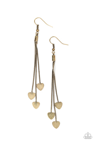 Higher Love - Brass Earring