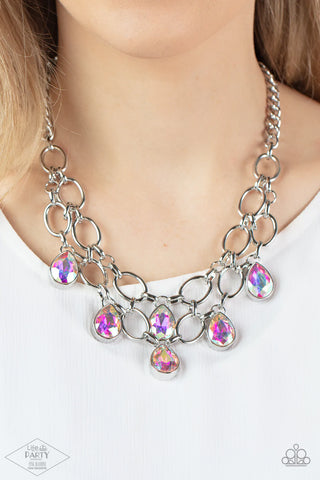 Show-Stopping Shimmer Multi Necklace