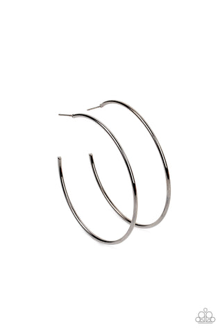 Can I Get a HOOP HOOP - Black Hoop Earring