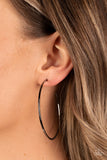 Can I Get a HOOP HOOP - Black Hoop Earring