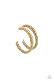 Learning Curve - Brass Hoop Earring