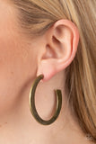 Learning Curve - Brass Hoop Earring