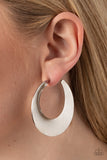 Power Curves - Silver Hoop Earring