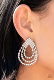 Take a POWER Stance - White Post Earring