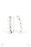 Drop-Top Attitude - White Post Earring