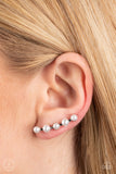 Drop-Top Attitude - White Post Earring