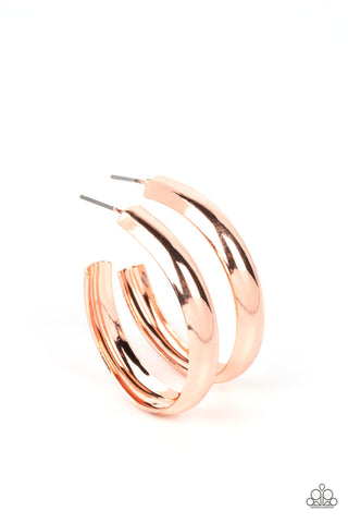 Champion Curves - Gold Hoop Earring