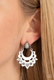 Earthy Zeal - White Post Earring