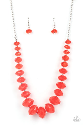 Happy-GLOW-Lucky - Red Necklace