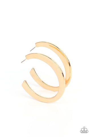 Learning Curve - Gold Hoop Earring