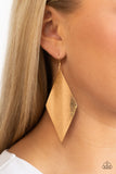 Retro Rally - Gold Earring